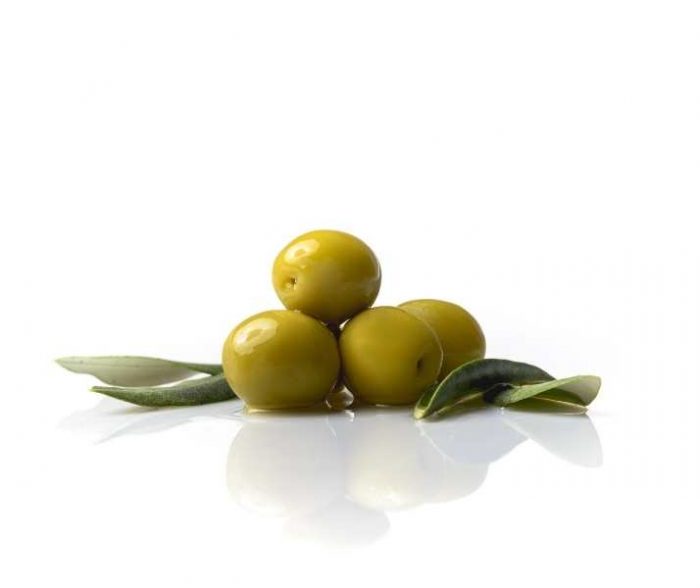 Manzanilla oliven gefüllt mit Orange Torremar Cortes GourMed Premium Oliven Spanien
