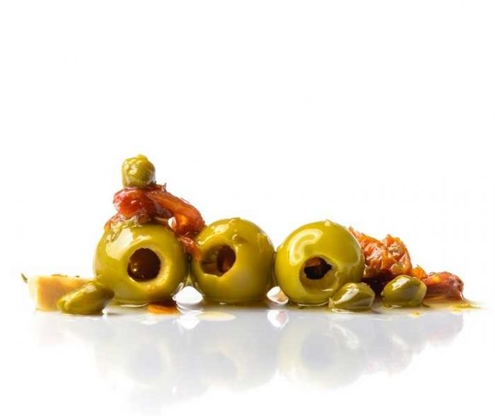 Gordal Oliven Premium Gourmet Torremar mit Stein Cortes GourMed Großhandel delikatessen spanien